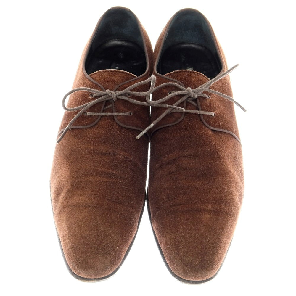 [Used] Guji suede plain toe dress shoes, brown [size 6] [BRW] [S/S/A/W] [Condition rank C] [Men&