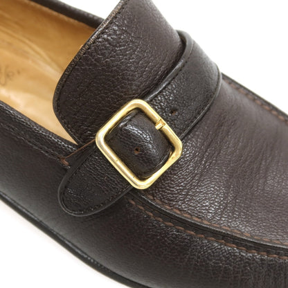 【中古】エンツォ ボナフェ Enzo Bonafe BEAMS別注 ストラップローファー ダークブラウン【 40 】【 状態ランクB 】【 メンズ 】