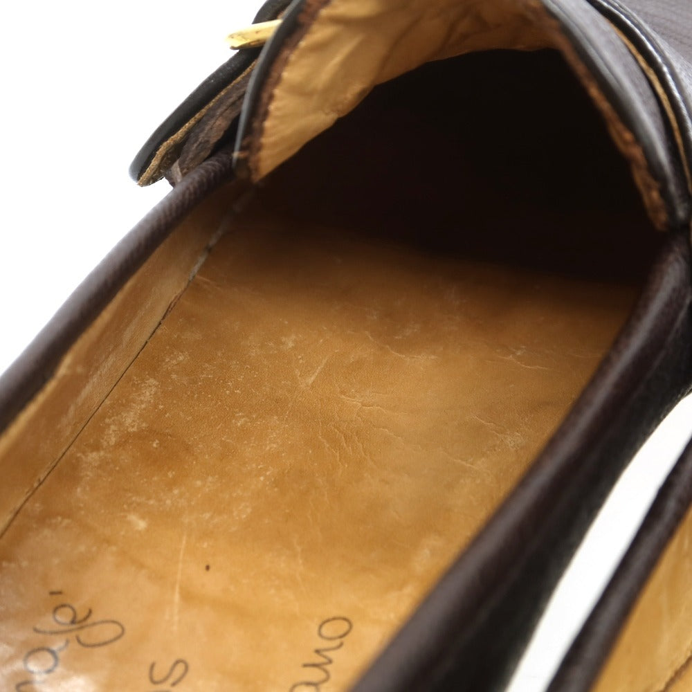 【中古】エンツォ ボナフェ Enzo Bonafe BEAMS別注 ストラップローファー ダークブラウン【 40 】【 状態ランクB 】【 メンズ 】