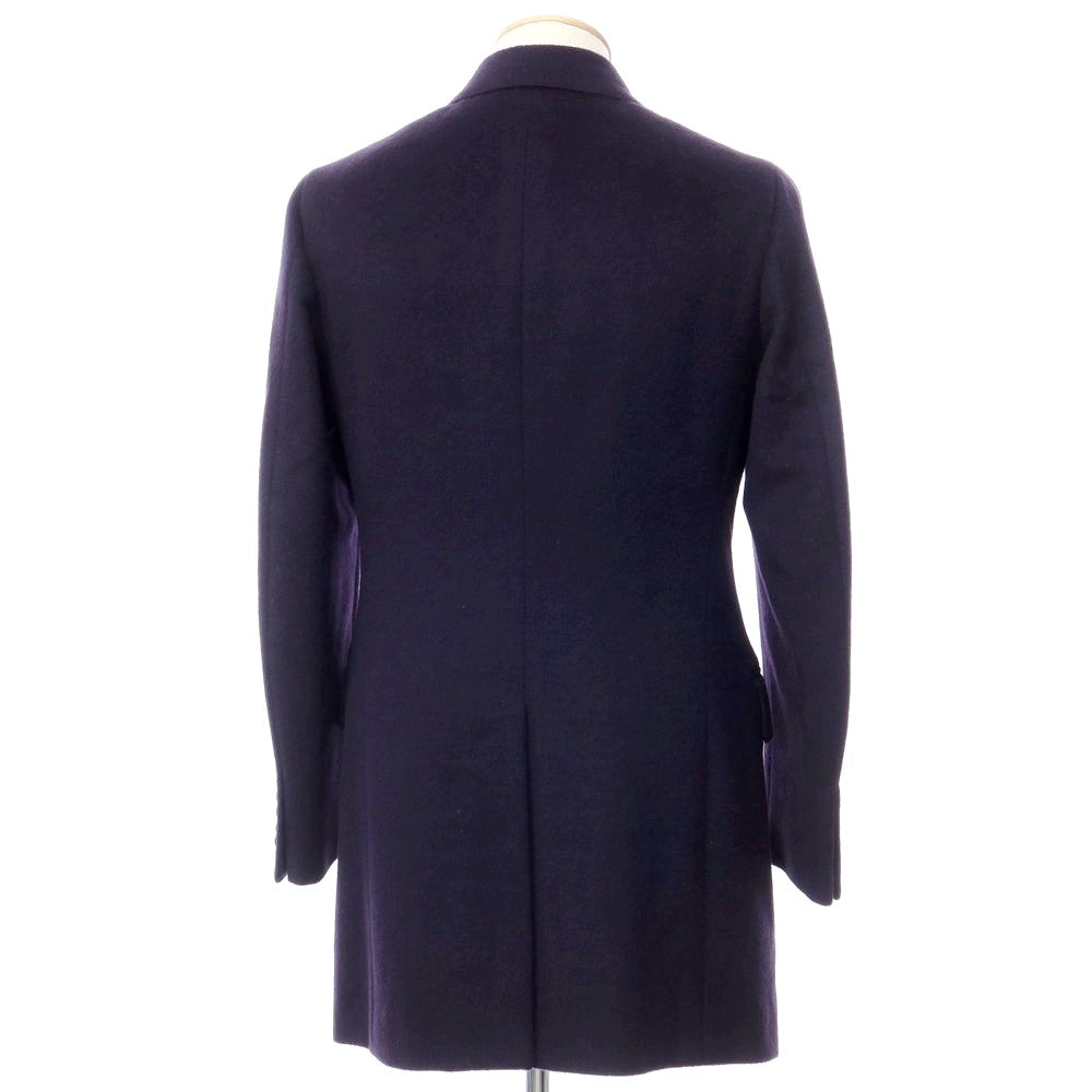 [Used] ISAIA Wool Angora Double Breasted Coat Navy [Size 44] [NVY] [A/W] [Condition Rank C] [Men&