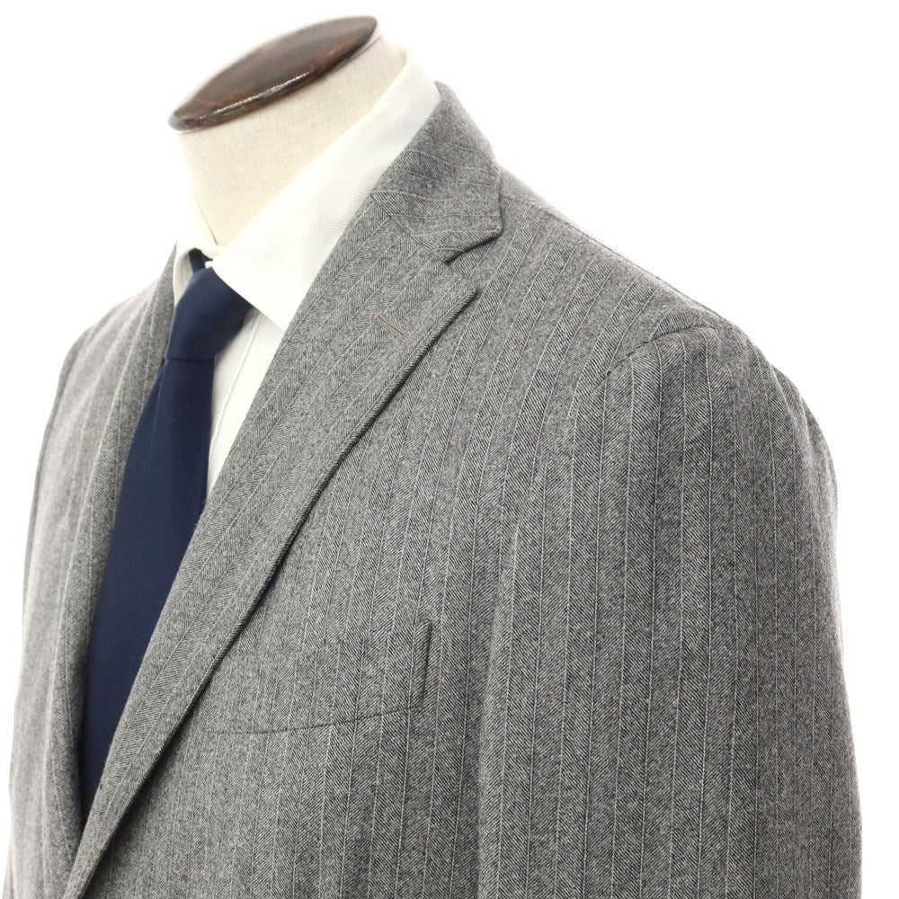 【中古】ボリオリ BOGLIOLI K.JACKET ウール 3つボタンスーツ グレー【 50 Drop.6 】【 状態ランクD 】【 メンズ 】