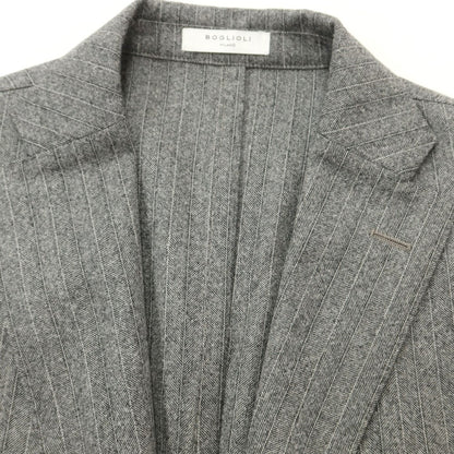 【中古】ボリオリ BOGLIOLI K.JACKET ウール 3つボタンスーツ グレー【 50 Drop.6 】【 状態ランクD 】【 メンズ 】