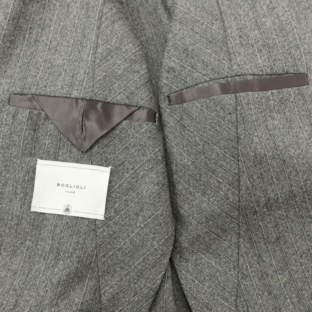 【中古】ボリオリ BOGLIOLI K.JACKET ウール 3つボタンスーツ グレー【 50 Drop.6 】【 状態ランクD 】【 メンズ 】