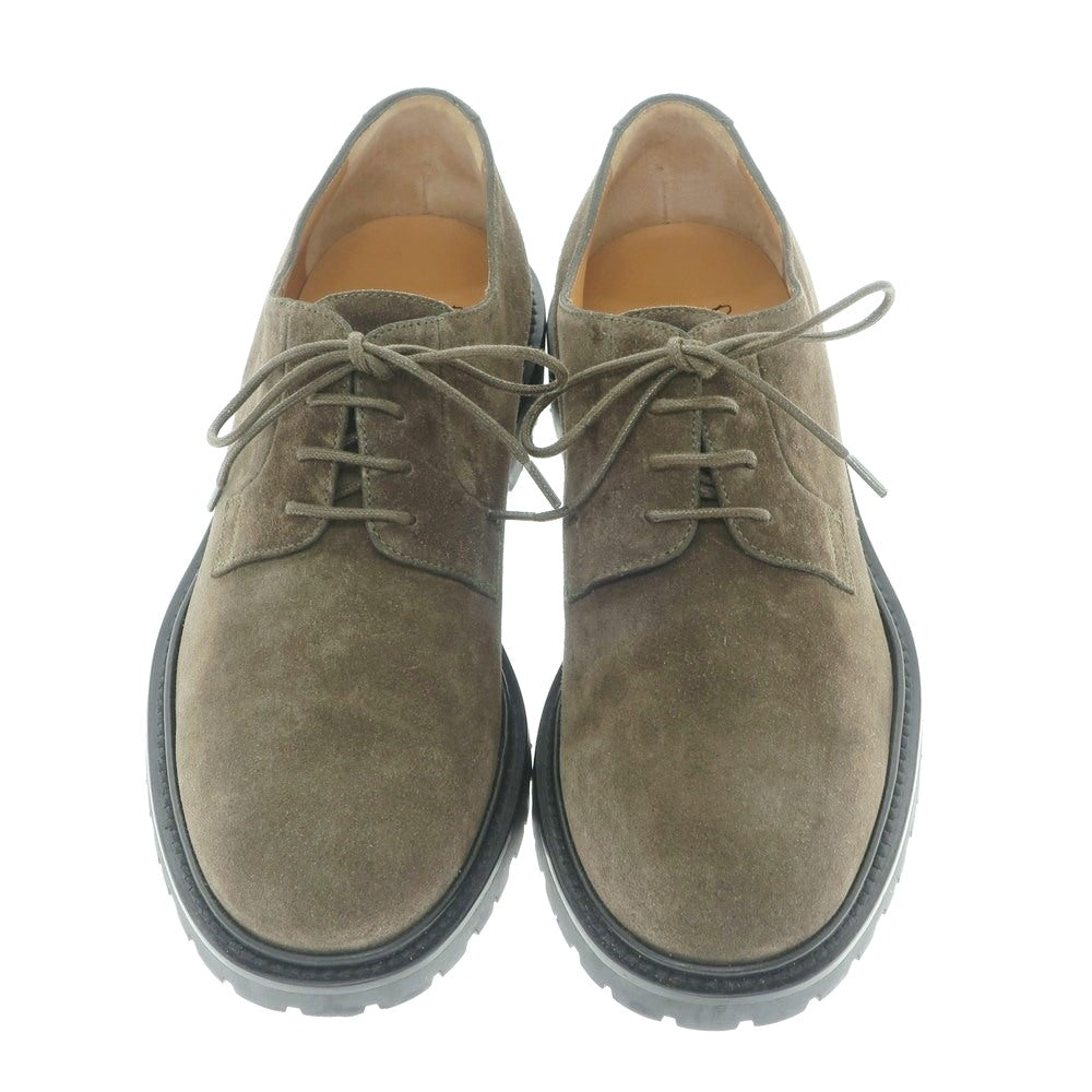 [Used] Mr P. MR PORTER Suede Plain Toe Derby Shoes Olive Color [Size 7] [GRN] [S/S/A/W] [Condition Rank B] ​​[Men&