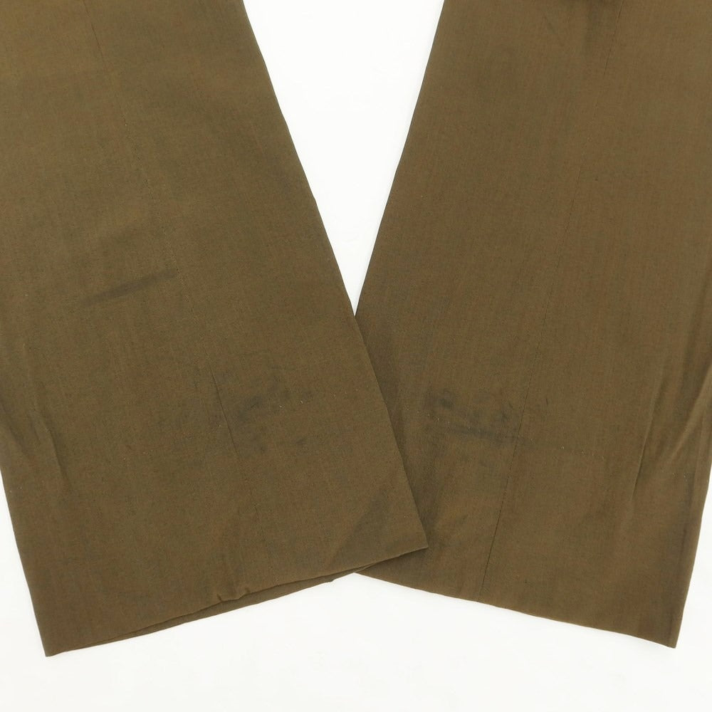 【中古】シャーデー SADE MANHOLE別注 ウールレーヨン カジュアルスラックス パンツ オリーブブラウン系【サイズ1】【BRW】【S/S】【状態ランクC】【メンズ】【769296】