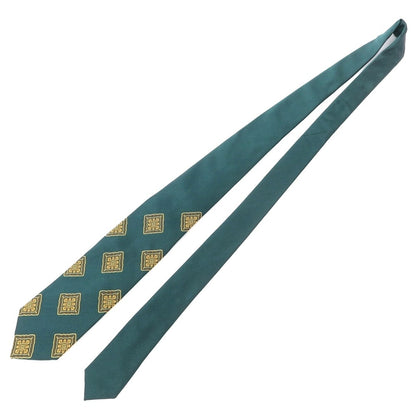 [New] GIERRE Panel Pattern Tri-Fold Silk Tie Green x Yellow [GRN] [S/S/A/W] [Condition Rank N] [Men&