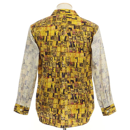 [Used] COMME des GARCONS HOMME DEUX 2022 Autumn/Winter Cotton All-over Print Shirt Mustard Yellow x Black [Size S] [YEL] [S/S/A/W] [Condition Rank A] [Men&