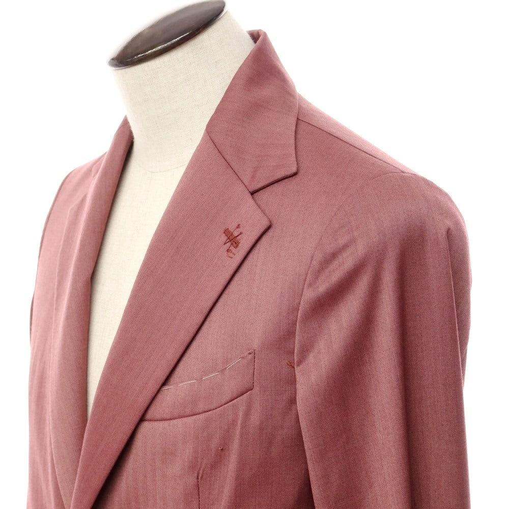 【中古】フィンジャック Finjack ウール テーラードジャケット マルーン系【サイズ48】【RED】【S/S】【状態ランクB】【メンズ】【769278】