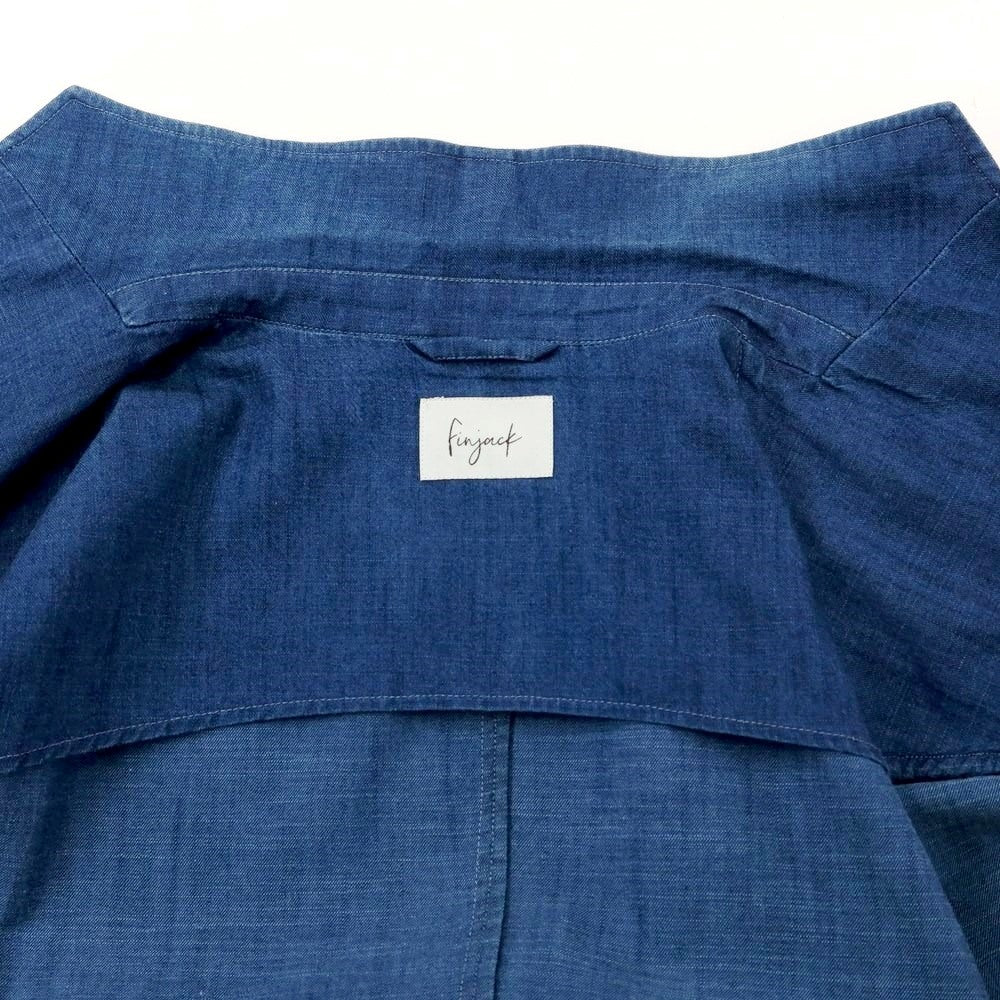 【中古】フィンジャック Finjack コットン ジャケット ダークブルー【サイズ48】【BLU】【S/S】【状態ランクC】【メンズ】【769278】