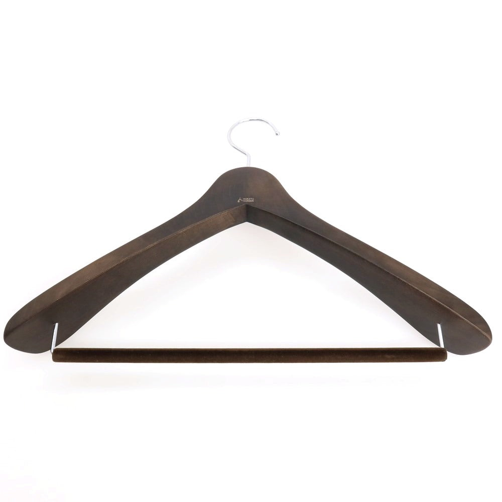 【中古】ナカタハンガー NAKATA HANGER スーツ＆ネクタイハンガー 3本セット ダークブラウンxナチュラル【 状態ランクA 】【 メンズ 】