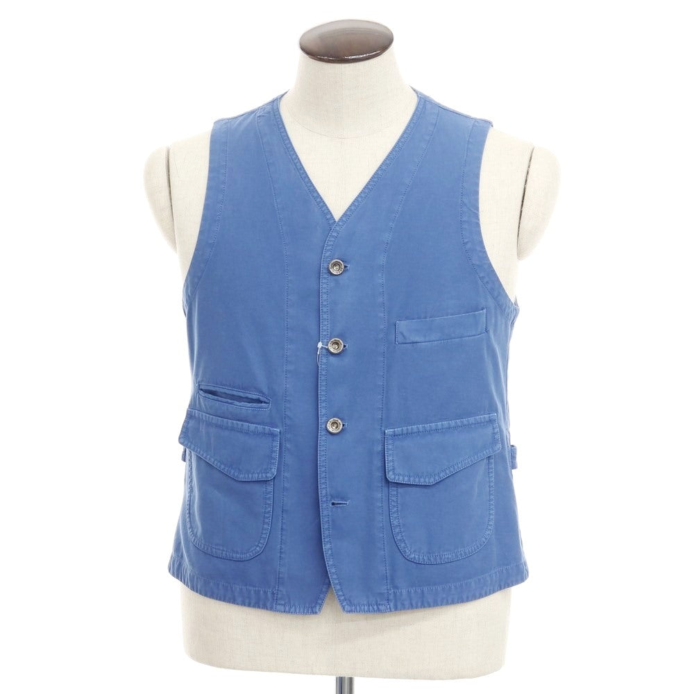 【新品】エルビーエム1911 L.B.M.1911 コットン ワーク ベスト ブルー【サイズ50】【BLU】【S/S】【状態ランクN】【メンズ】【769278】