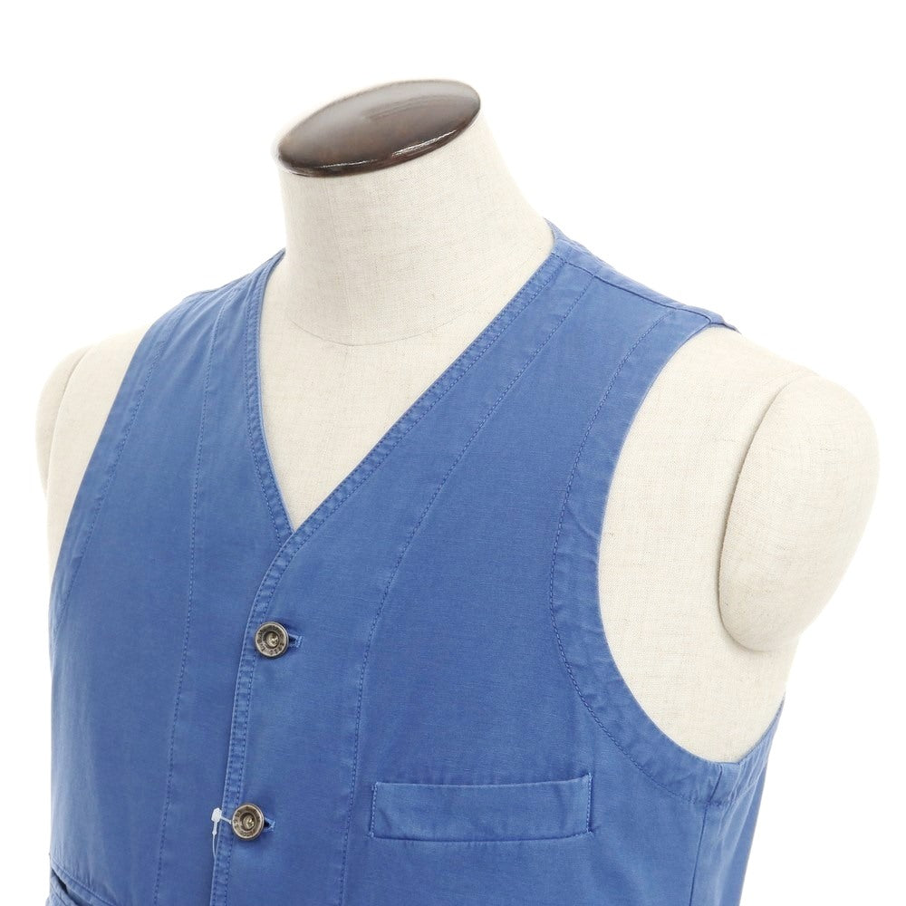 【新品】エルビーエム1911 L.B.M.1911 コットン ワーク ベスト ブルー【サイズ50】【BLU】【S/S】【状態ランクN】【メンズ】【769278】