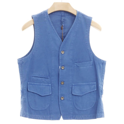 【新品】エルビーエム1911 L.B.M.1911 コットン ワーク ベスト ブルー【サイズ50】【BLU】【S/S】【状態ランクN】【メンズ】【769278】