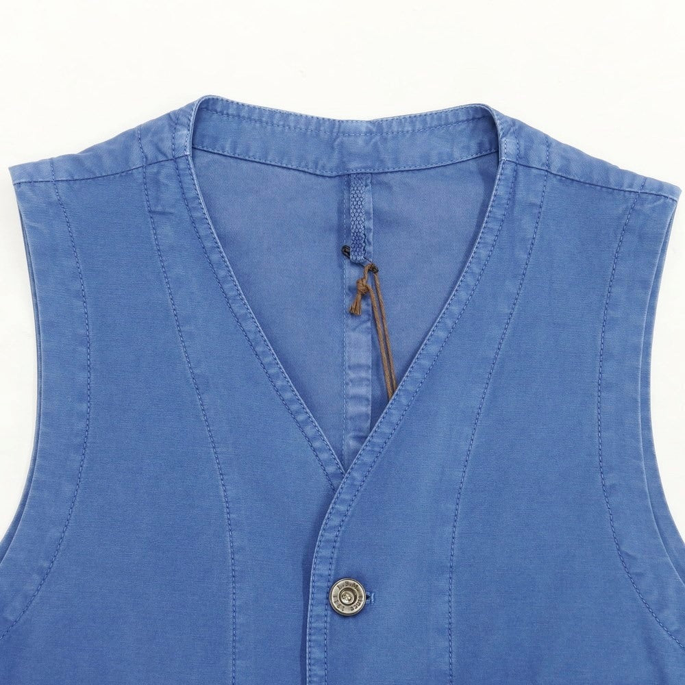 【新品】エルビーエム1911 L.B.M.1911 コットン ワーク ベスト ブルー【サイズ50】【BLU】【S/S】【状態ランクN】【メンズ】【769278】