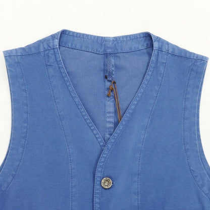【新品】エルビーエム1911 L.B.M.1911 コットン ワーク ベスト ブルー【サイズ50】【BLU】【S/S】【状態ランクN】【メンズ】【769278】