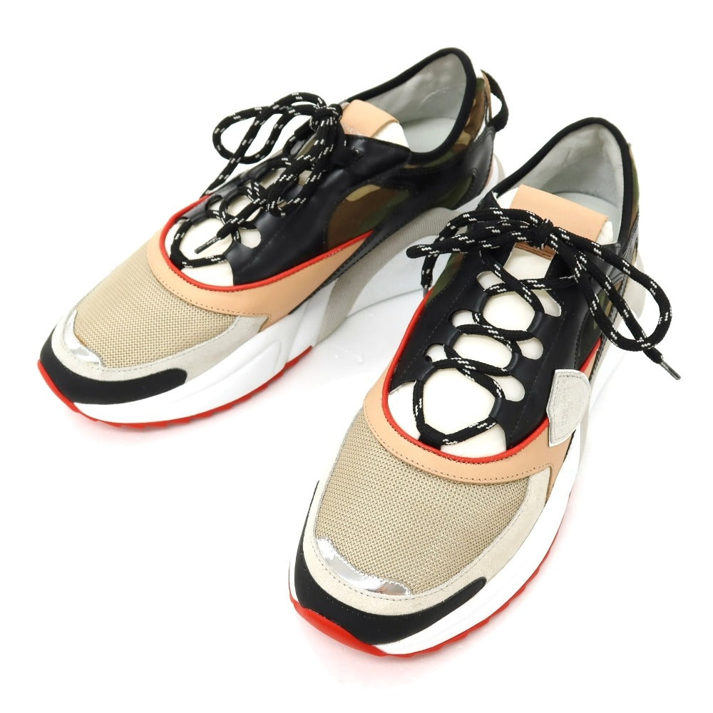 【中古】フィリップモデル PHILIPPE MODEL EZE CC1 スニーカー ベージュxブラック【サイズ42】【 状態ランクB 】【 メンズ 】 [EPD]