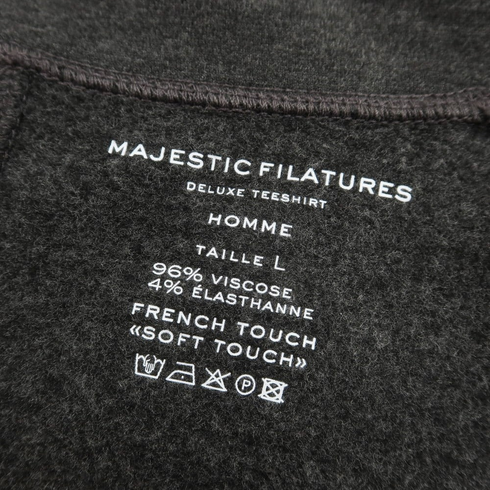 【中古】マジェスティック フィラチュール オム MAJESTIC FILATURES HOMME レーヨン 2B カジュアルジャケット チャコールグレー【サイズL】【GRY】【A/W】【状態ランクB】【メンズ】