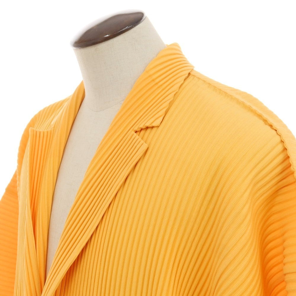 [Used] Homme Plissé Issey Miyake Spring/Summer 2024 Pleated Casual Jacket Orange [No description (L size)] [Condition Rank A] [Men&