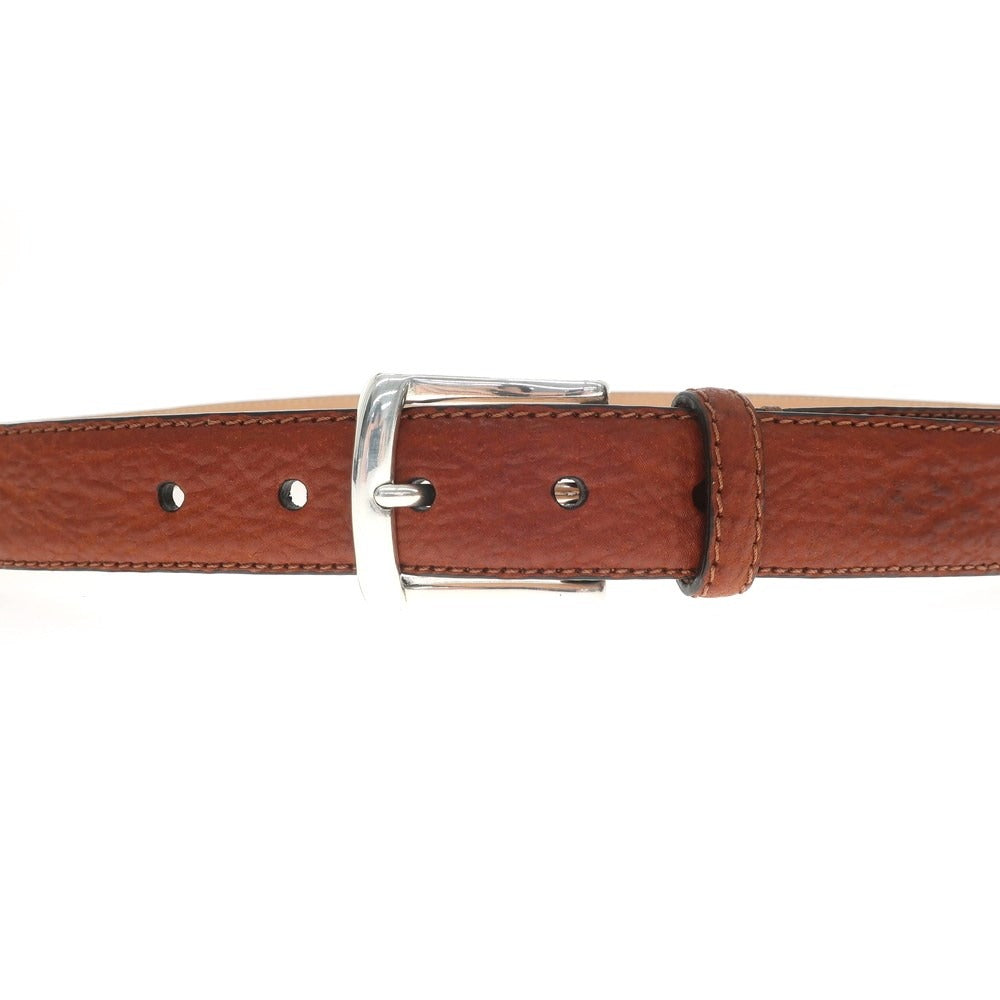 [New] PAOLO VITALE Shark Leather Belt Brown [Size 95] [BRW] [S/S/A/W] [Condition Rank N] [Men&