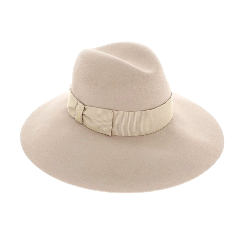 【新品】ボルサリーノ Borsalino ラビットファー 中折れフェルトハット ピンクベージュ【サイズM】【PNK】【A/W】【状態ランクN】【メンズ】【768995】