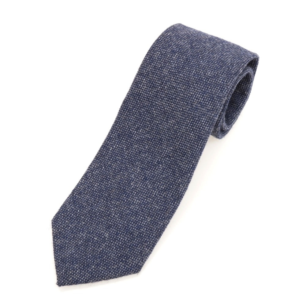 [Used] SHIPS 3-fold cashmere tie, navy x gray [Condition: B] [Men&