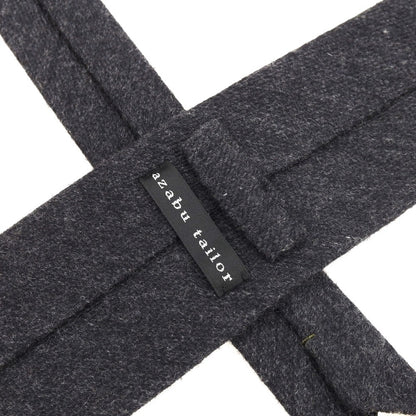 [Used] Azabu Tailor 3-fold cashmere silk tie, charcoal [Condition: B] [Men&