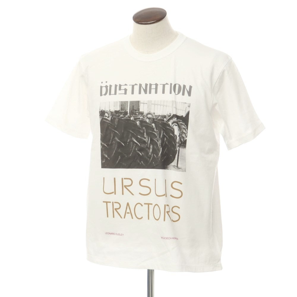 [Used] DUSTNATION 2023 Spring/Summer x QUEEN Cotton Crew Neck Short Sleeve T-Shirt White [L] [Condition Rank B] [Men&