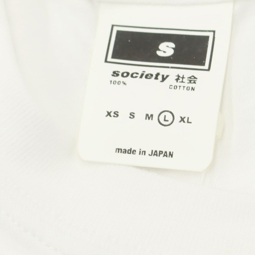 [Used] DUSTNATION 2023 Spring/Summer x QUEEN Cotton Crew Neck Short Sleeve T-Shirt White [L] [Condition Rank B] [Men&