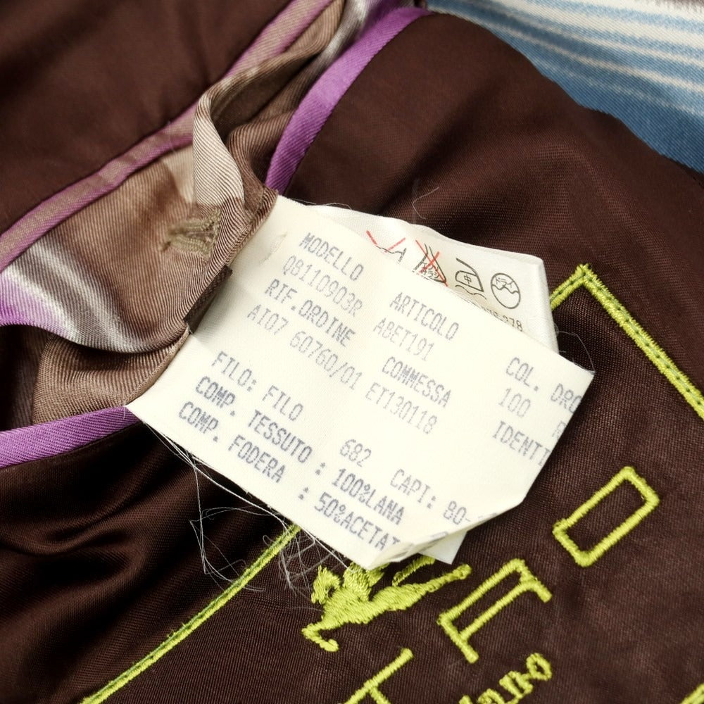 [Used] ETRO Wool Striped 2-Button Suit Brown [Size 50] [BRW] [A/W] [Condition Rank B] ​​[Men&