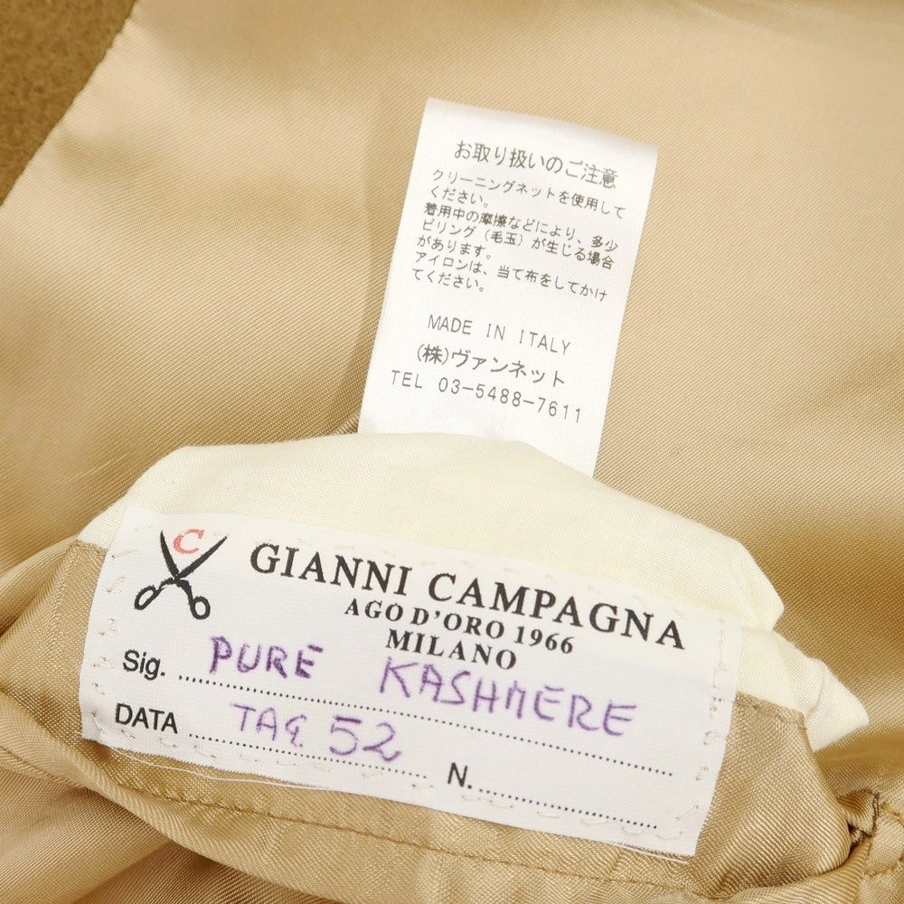 [Used] [Unused] GIANNI CAMPAGNA Cashmere Polo Coat Camel Brown [Size 52] [BRW] [A/W] [Condition Rank S] [Men&