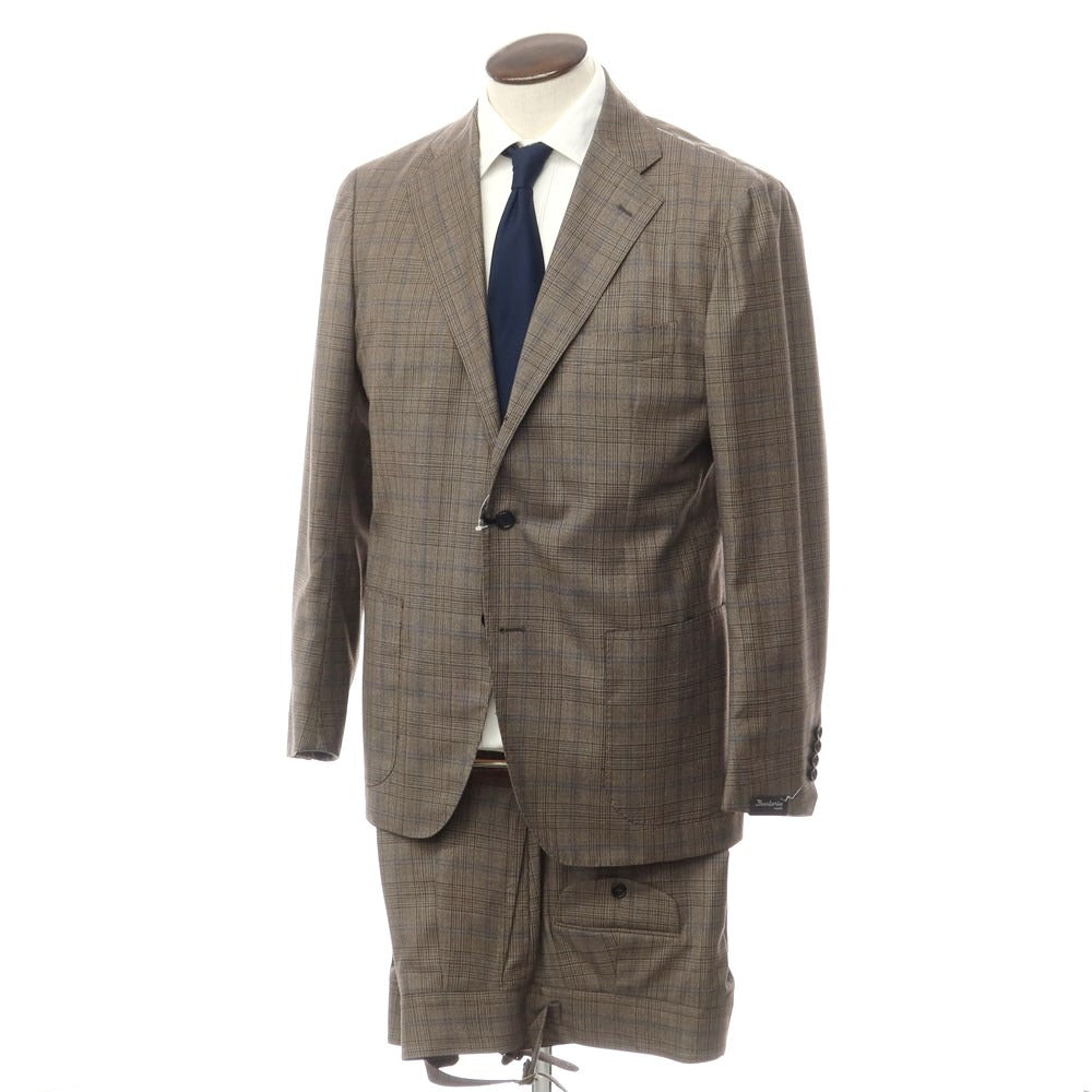 [Used] [Unused] Sartorio Wool Check 3-Button Suit Brown x Blue [52] [Condition Rank S] [Men&