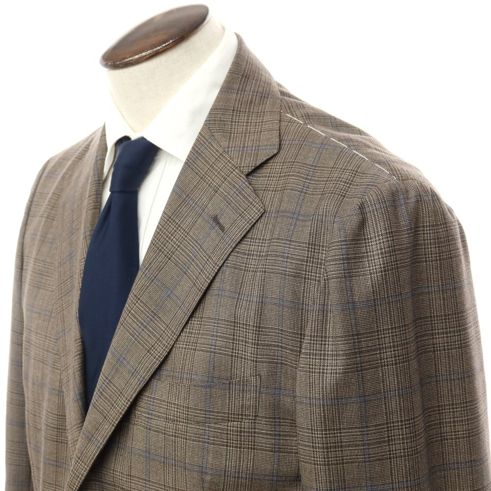 [Used] [Unused] Sartorio Wool Check 3-Button Suit Brown x Blue [52] [Condition Rank S] [Men&