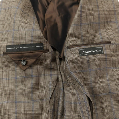 [Used] [Unused] Sartorio Wool Check 3-Button Suit Brown x Blue [52] [Condition Rank S] [Men&