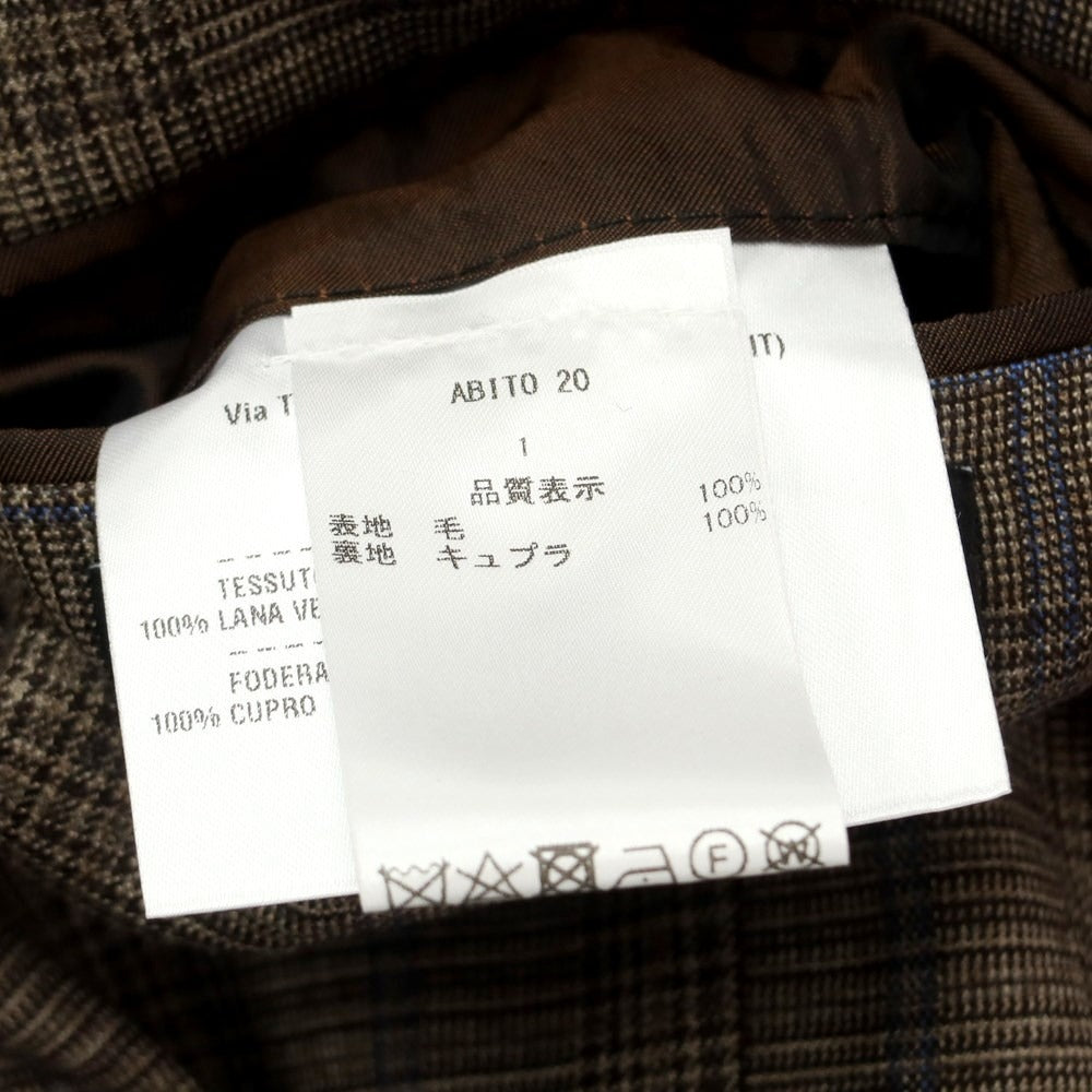 [Used] [Unused] Sartorio Wool Check 3-Button Suit Brown x Blue [52] [Condition Rank S] [Men&