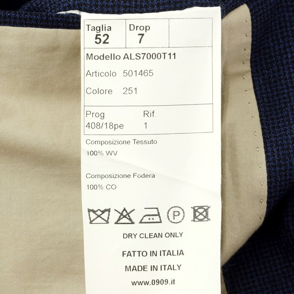 [Used] ZERO NOVE ZERO NOVE 0909 Fatto in Italia Wool Set-up 2-Button Suit Navy [52] [Condition Rank A] [Men&