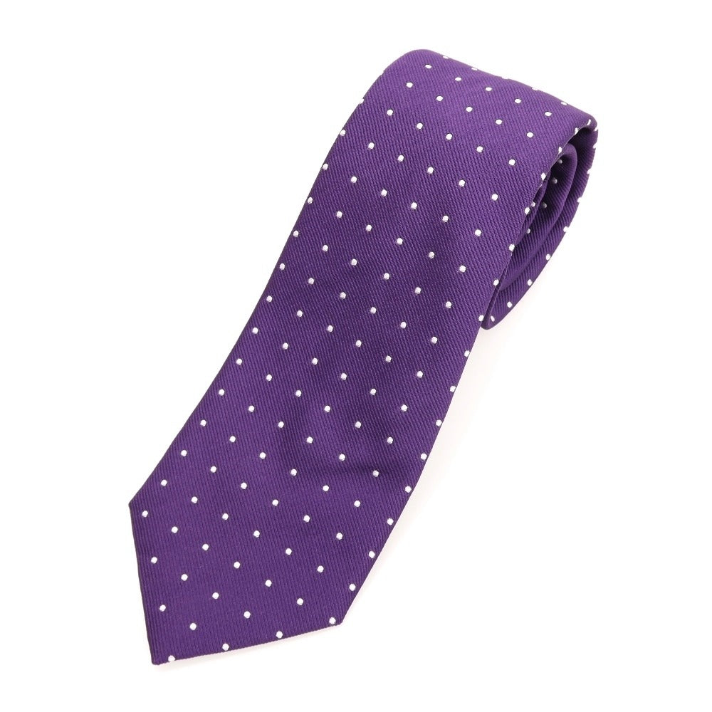 [Used] Altea Dot 3-fold Silk Tie Purple x White [Condition Rank B] [Men&