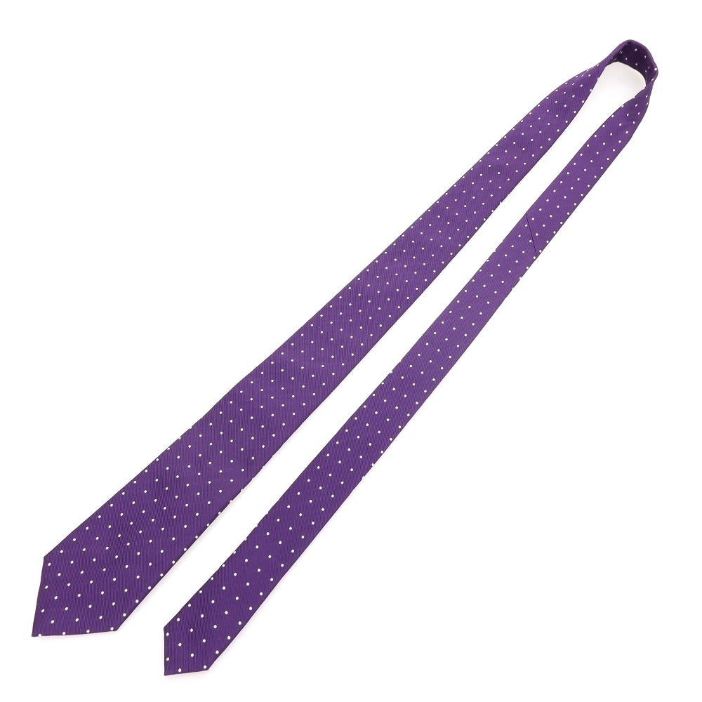 [Used] Altea Dot 3-fold Silk Tie Purple x White [Condition Rank B] [Men&