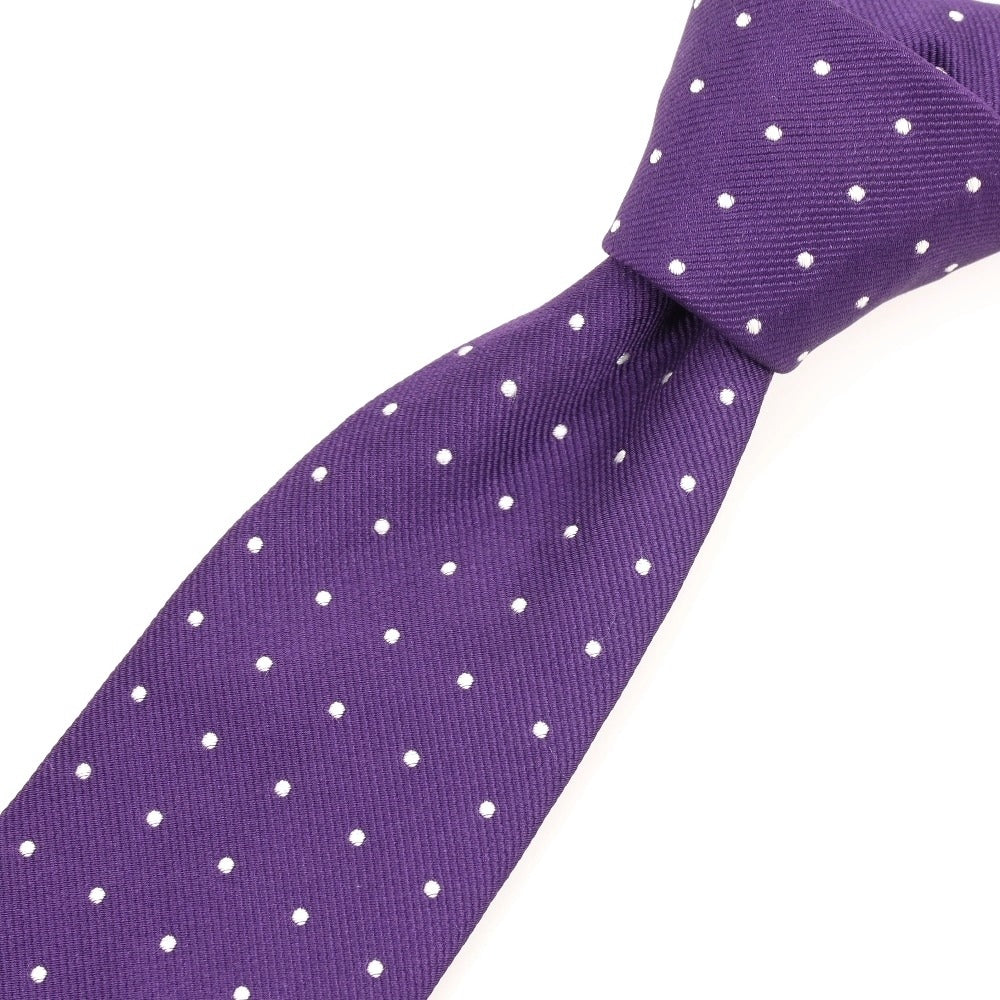 [Used] Altea Dot 3-fold Silk Tie Purple x White [Condition Rank B] [Men&