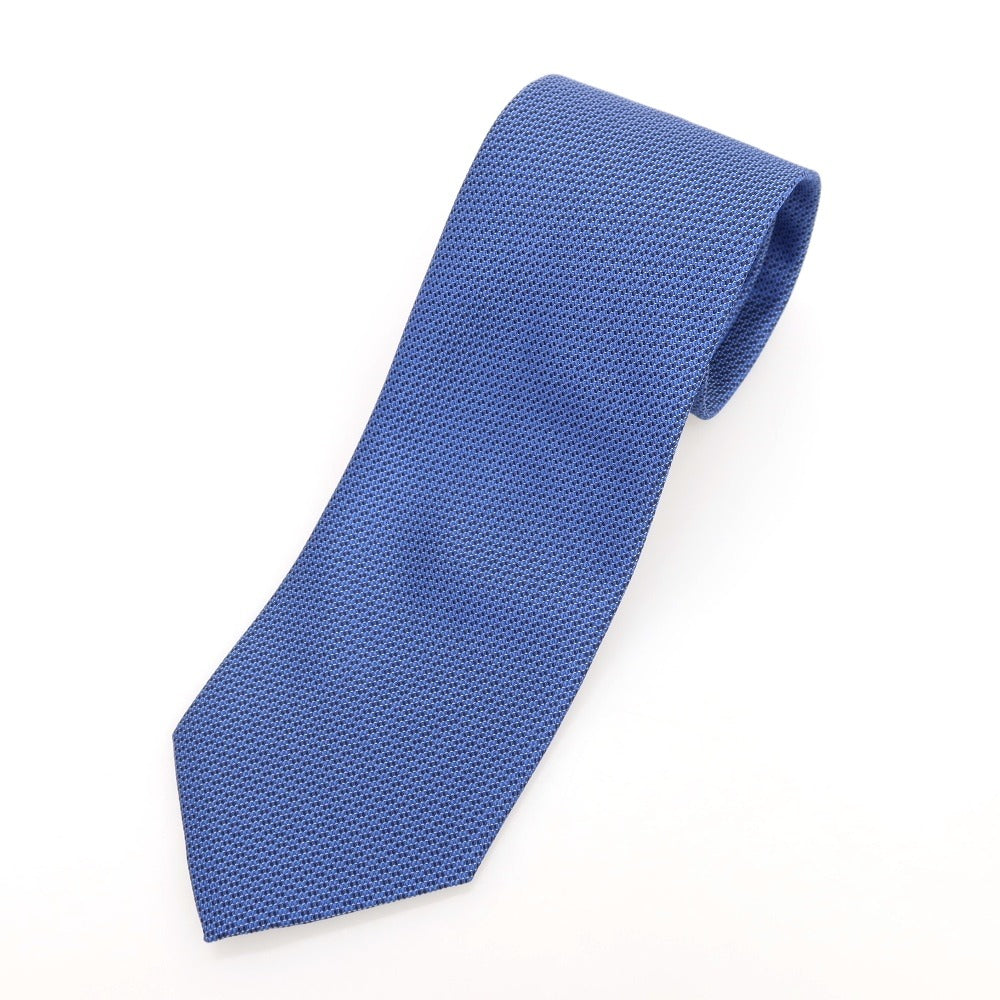 [Used] COMME CA MEN 3-fold silk tie, blue [Condition: A] [Men&