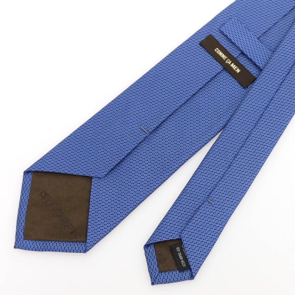 [Used] COMME CA MEN 3-fold silk tie, blue [Condition: A] [Men&