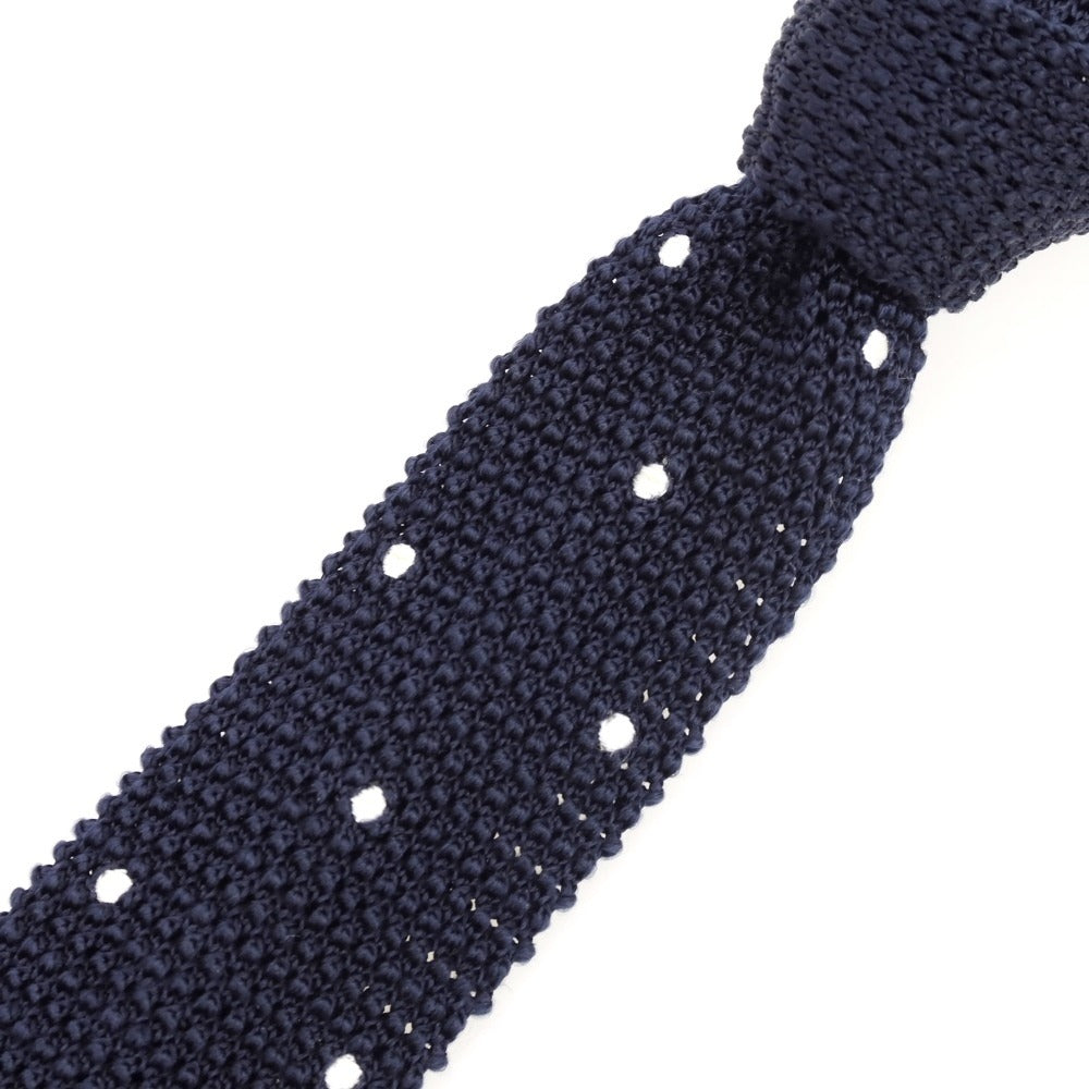 [Used] FIORIO Dot Silk Knit Tie Navy x White [Condition Rank B] [Men&