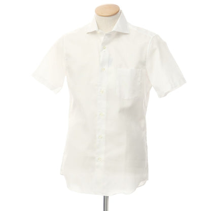 [Used] [Unused] BGR bgr Cotton Horizontal Collar Short Sleeve Shirt White [38] [Condition Rank S] [Men&