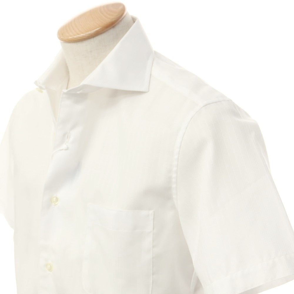 [Used] [Unused] BGR bgr Cotton Horizontal Collar Short Sleeve Shirt White [38] [Condition Rank S] [Men&