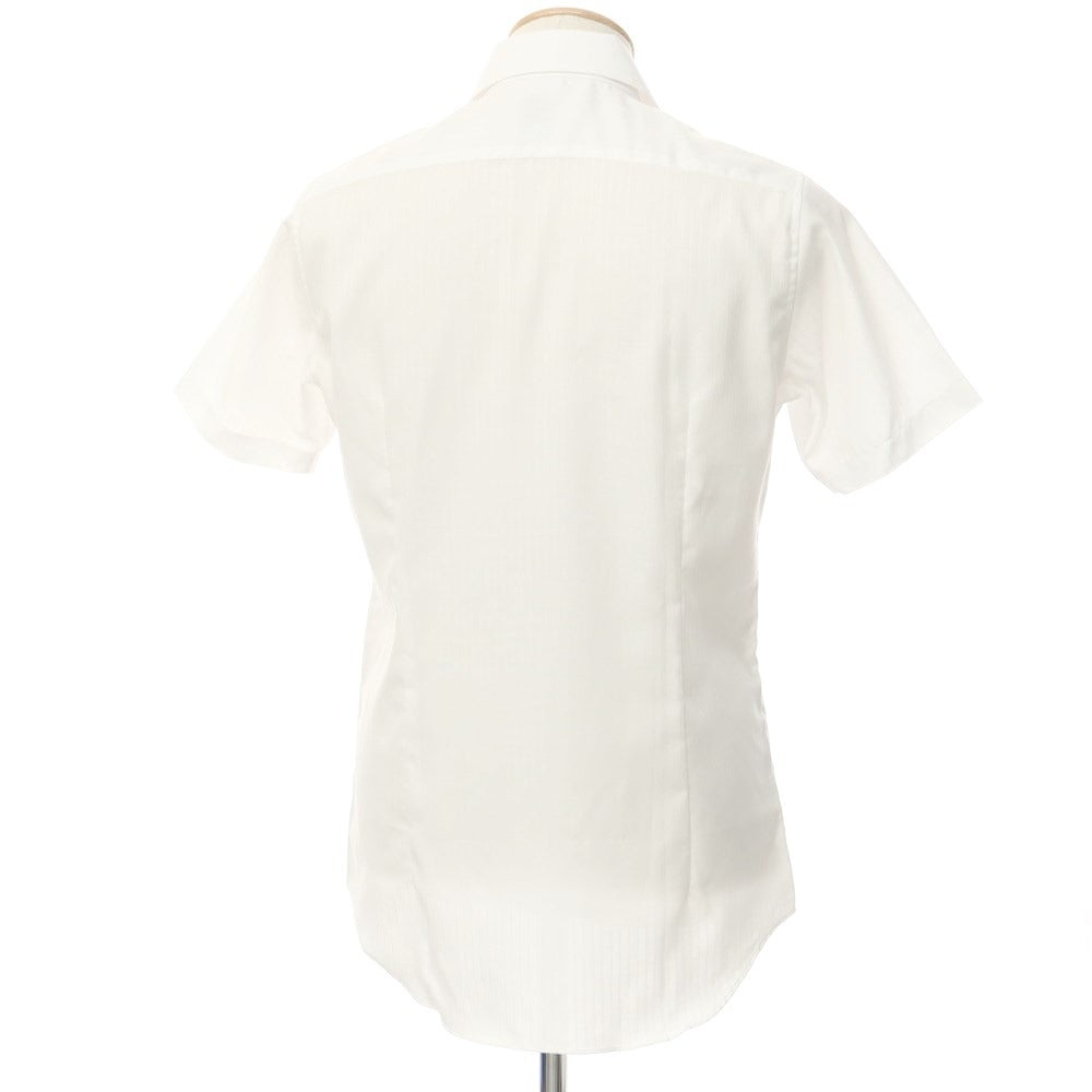 [Used] [Unused] BGR bgr Cotton Horizontal Collar Short Sleeve Shirt White [38] [Condition Rank S] [Men&