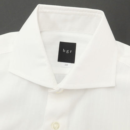 [Used] [Unused] BGR bgr Cotton Horizontal Collar Short Sleeve Shirt White [38] [Condition Rank S] [Men&