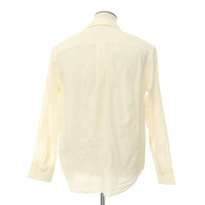 [Used] Bagutta Wool Open Collar Casual Shirt Light Yellow [39] [Condition Rank B] [Men&