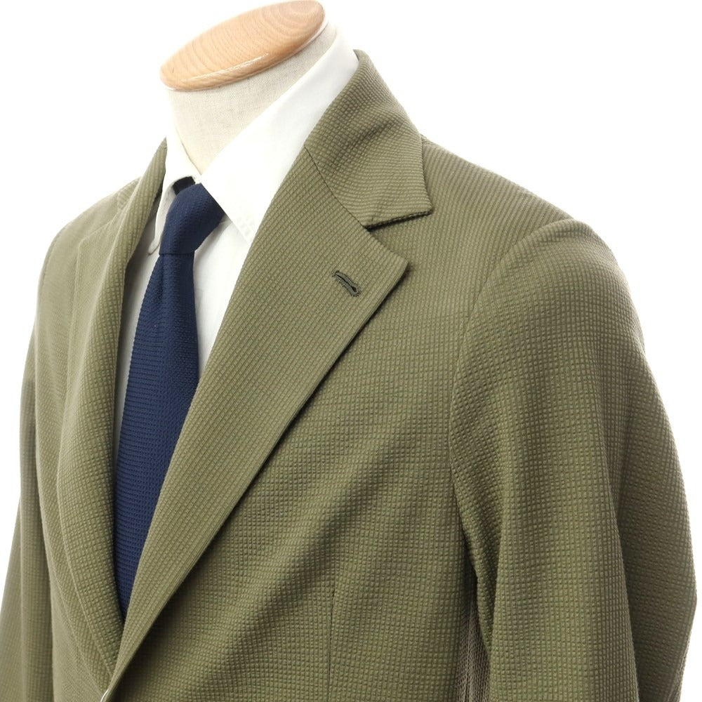 [Used] Finjack Cotton Polyester Set Up 2 Button Suit Olive [44] [Condition Rank B] [Men&