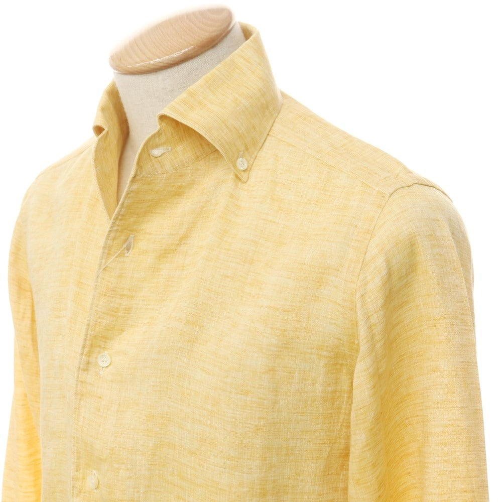 [Used] ORIAN Linen Button-down Shirt Orange Yellow [37] [Condition Rank B] [Men&