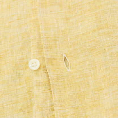 [Used] ORIAN Linen Button-down Shirt Orange Yellow [37] [Condition Rank B] [Men&