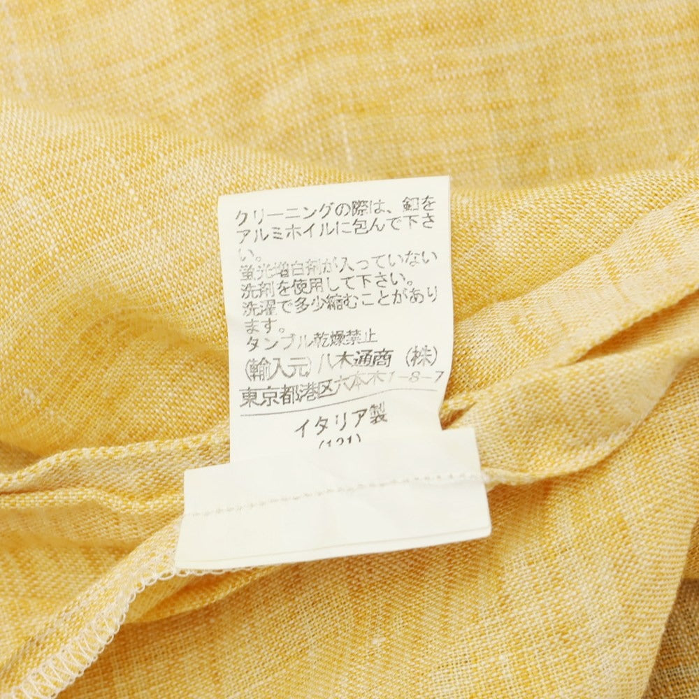 [Used] ORIAN Linen Button-down Shirt Orange Yellow [37] [Condition Rank B] [Men&